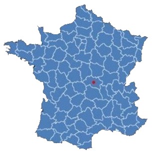 Au centre la France et du dpartement de l'Allier